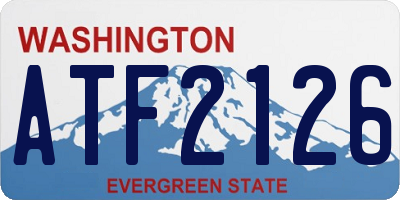 WA license plate ATF2126