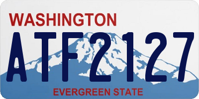 WA license plate ATF2127