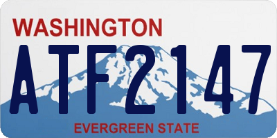 WA license plate ATF2147