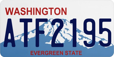 WA license plate ATF2195