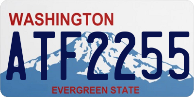 WA license plate ATF2255