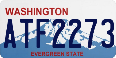 WA license plate ATF2273