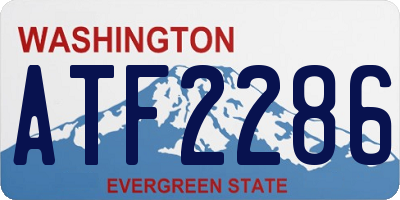 WA license plate ATF2286