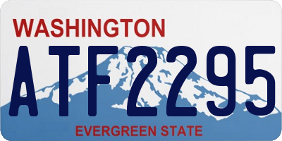 WA license plate ATF2295