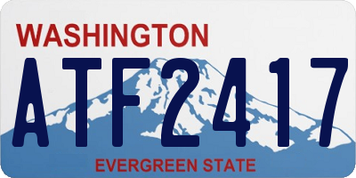 WA license plate ATF2417