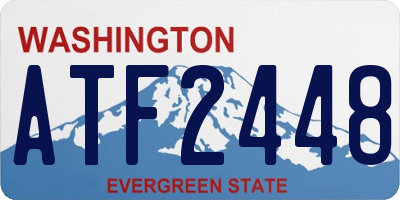 WA license plate ATF2448