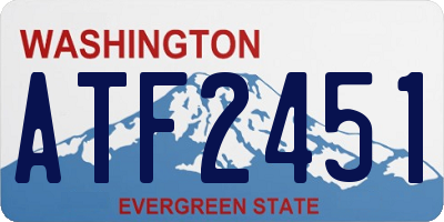 WA license plate ATF2451