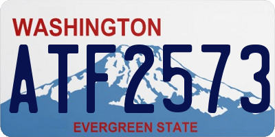 WA license plate ATF2573