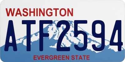 WA license plate ATF2594