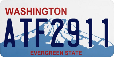 WA license plate ATF2911
