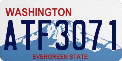 WA license plate ATF3071