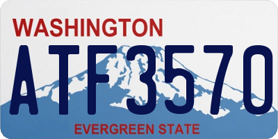 WA license plate ATF3570