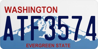 WA license plate ATF3574