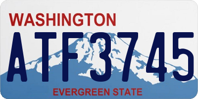 WA license plate ATF3745