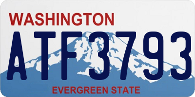 WA license plate ATF3793