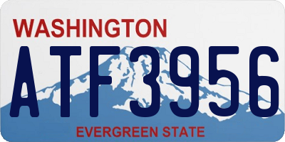 WA license plate ATF3956