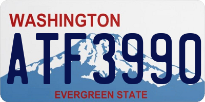 WA license plate ATF3990