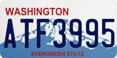 WA license plate ATF3995