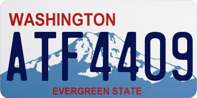 WA license plate ATF4409