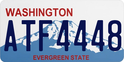 WA license plate ATF4448