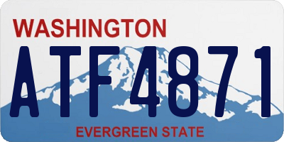 WA license plate ATF4871