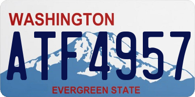 WA license plate ATF4957