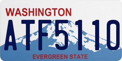 WA license plate ATF5110