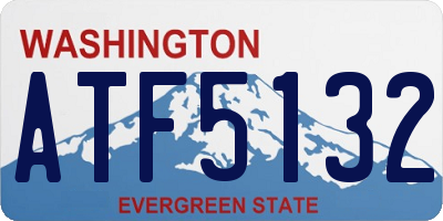WA license plate ATF5132