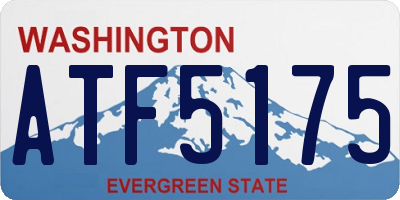 WA license plate ATF5175