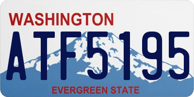 WA license plate ATF5195