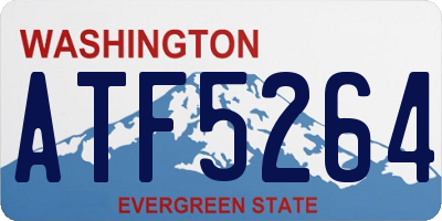 WA license plate ATF5264
