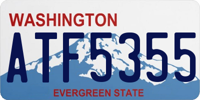 WA license plate ATF5355