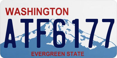 WA license plate ATF6177