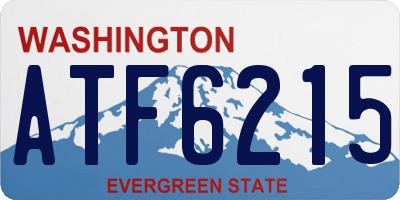 WA license plate ATF6215