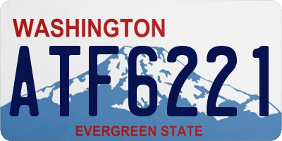WA license plate ATF6221