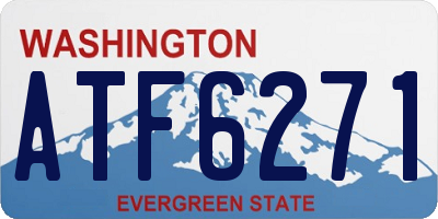 WA license plate ATF6271