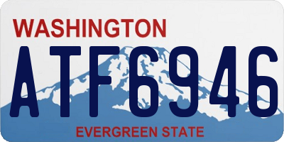 WA license plate ATF6946