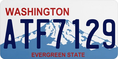WA license plate ATF7129