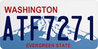 WA license plate ATF7271