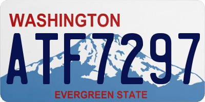 WA license plate ATF7297