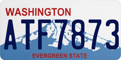 WA license plate ATF7873