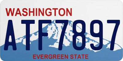 WA license plate ATF7897