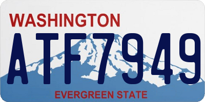 WA license plate ATF7949