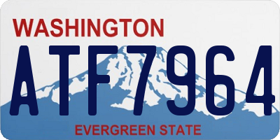 WA license plate ATF7964