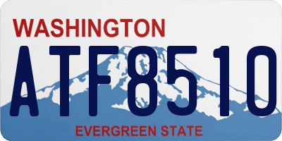 WA license plate ATF8510