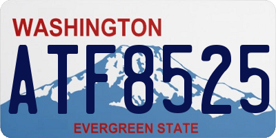 WA license plate ATF8525