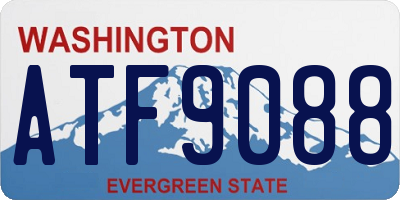 WA license plate ATF9088