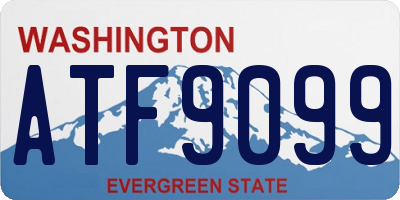 WA license plate ATF9099
