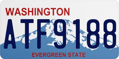 WA license plate ATF9188