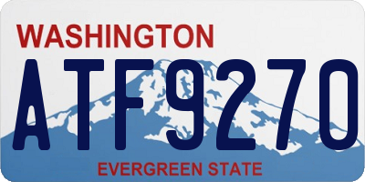 WA license plate ATF9270